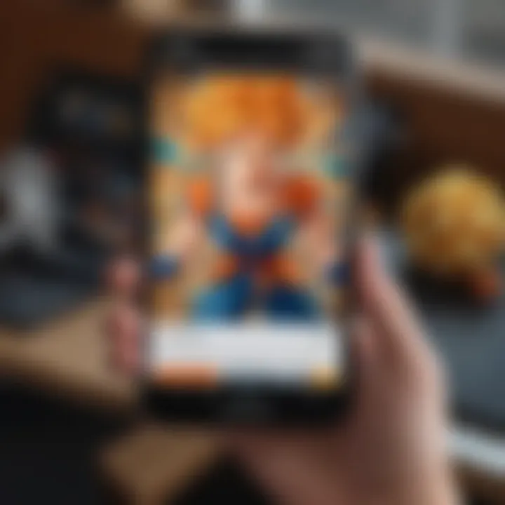 A clear view of the Crunchyroll interface on a streaming device