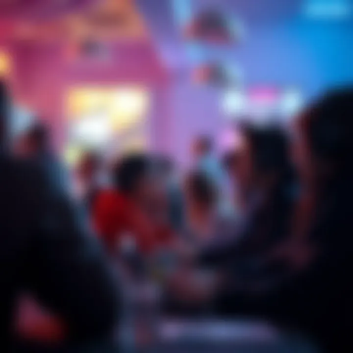 Engaging gaming community interacting through chat