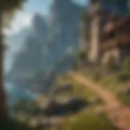 A breathtaking landscape from a top graphics game showcasing vibrant colors and intricate details