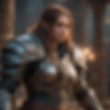 Dynamic arena battle scene showcasing diverse character classes