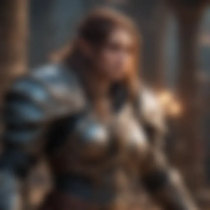 Dynamic arena battle scene showcasing diverse character classes