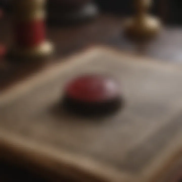 An antique vampire book with a wax seal