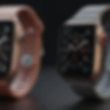 Comparison chart highlighting the key specifications of the Apple Watch SE and its competitors.