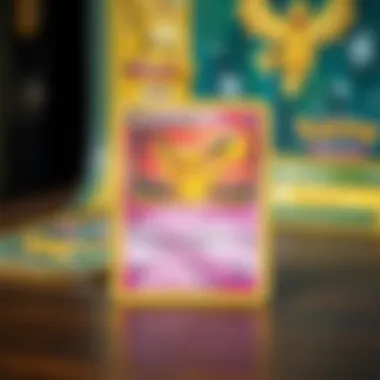 Close-up view of a well-preserved vintage Pokémon card showcasing its condition