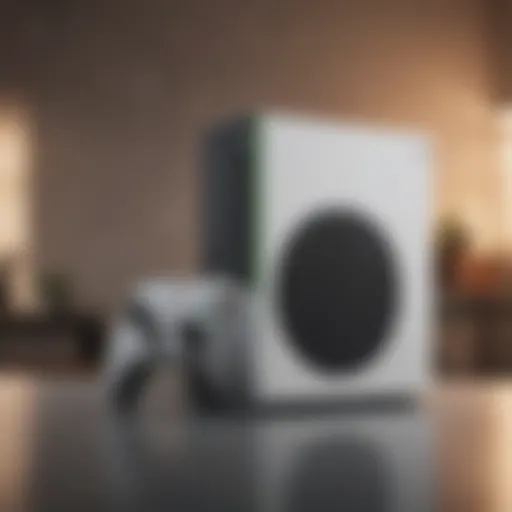 Xbox Series S console showcasing its sleek design and compact form factor