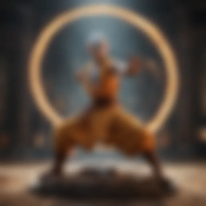 Aang, the main character of Avatar: The Last Airbender, bending air