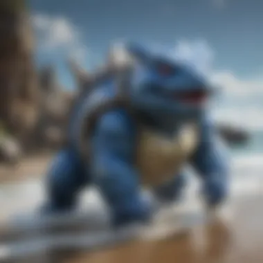 Legendary Water Pokemon Blastoise Card