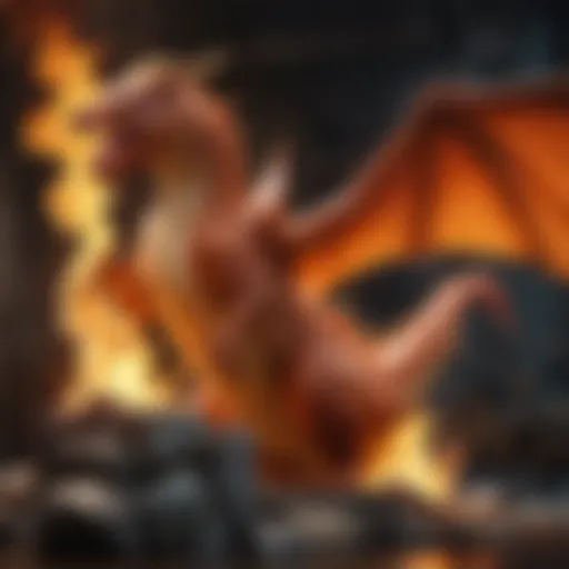 Majestic Fire Dragon Pokemon Card