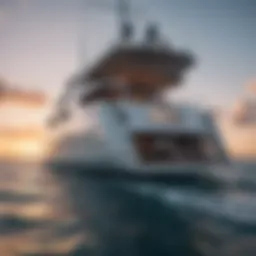 A stunning yacht sailing in crystal-clear waters, embodying the essence of luxury and adventure.