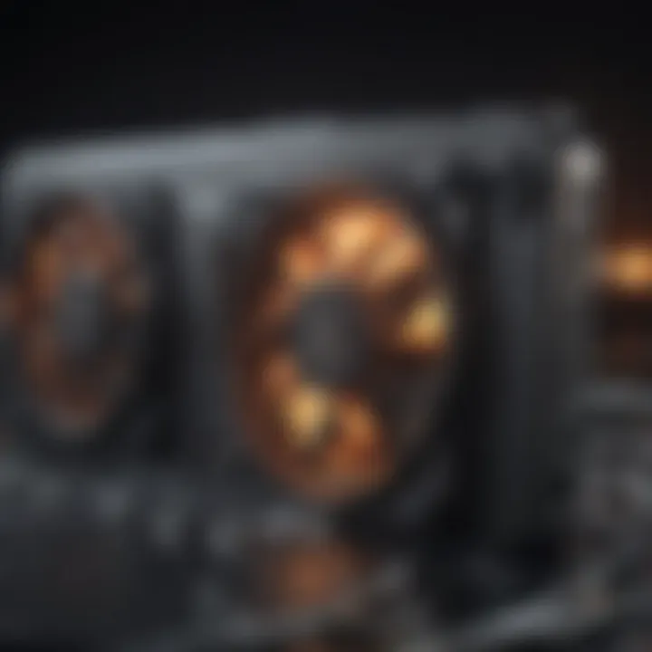 Close-up of gaming phone's advanced cooling system
