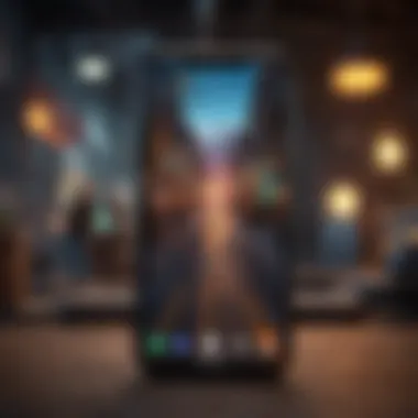 Vibrant Display of a Gaming Smartphone High-performance gaming smartphone showcasing a vibrant display