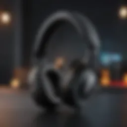 Premium headphones showcasing sleek design and comfort