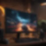 High-performance gaming monitor with vibrant visuals