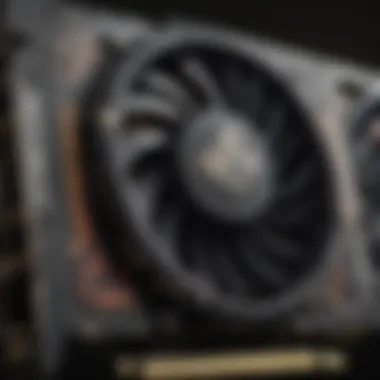 Detailed view of a graphics card designed for immersive gaming experiences.