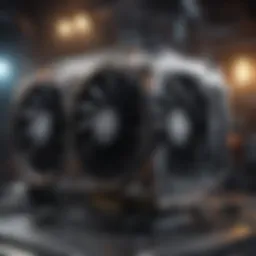 High-end GPU showcasing advanced cooling technology