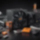 A selection of budget-friendly gaming components laid out on a table