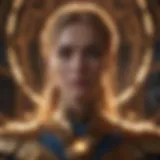 Actress portraying a powerful celestial being in The Eternals