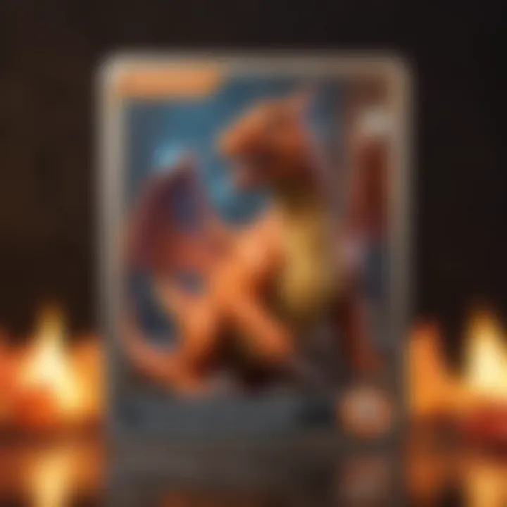 Artistic depiction of a majestic Charizard Pokemon card pack