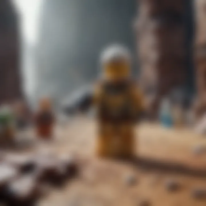 An action scene recreated using Clone Wars LEGO figures and builds.