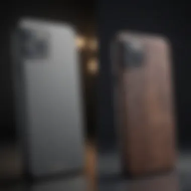 Visual Comparison of Design Elements Comparison of iPhone Pro and Standard Models