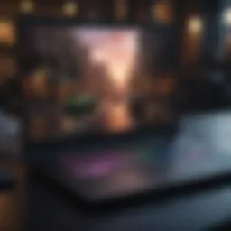 Razer Blade laptop showcasing sleek design and performance