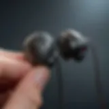 High-quality earphones showcasing sound clarity