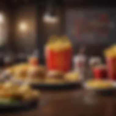 Artistic Meal Ensemble Creative depiction of the composition of a 6-piece Happy Meal