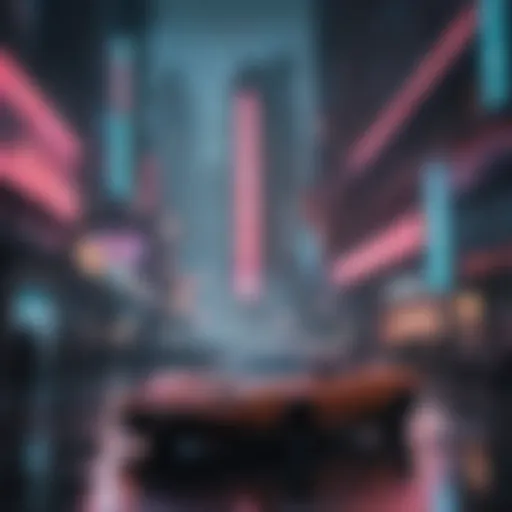 Futuristic Cyberpunk Cityscape