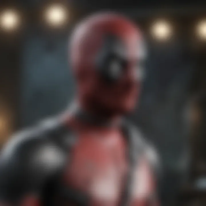 Deadpool emblem on a sophisticated background