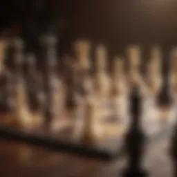 Virtual chess pieces on digital board