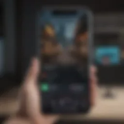 TikTok app interface on a smartphone
