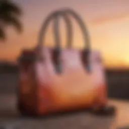 Elegant Steve Madden Tote Purse in Sunset Glow