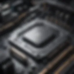 Central Processing Unit mounted on motherboard