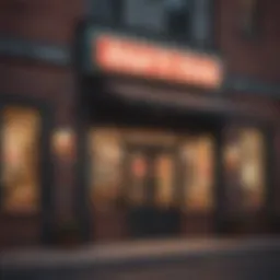 Exterior view of Amy Pizza showcasing its inviting atmosphere.