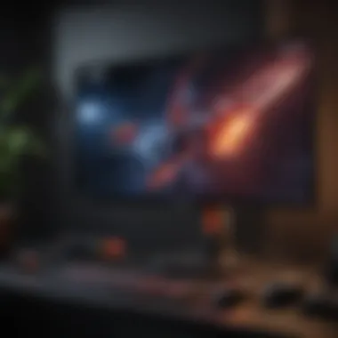 ASUS ROG Swift 240Hz monitor showcased in a gaming setup