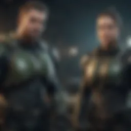 Dynamic duo immersed in cooperative Xbox gameplay