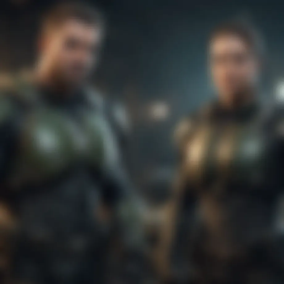 Dynamic duo immersed in cooperative Xbox gameplay