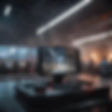 A competitive eSports event featuring mobile games