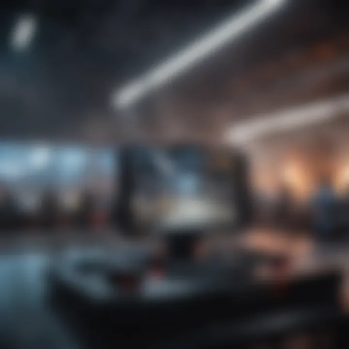 A competitive eSports event featuring mobile games