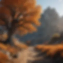 Scenic view of the Black Desert showcasing seasonal changes