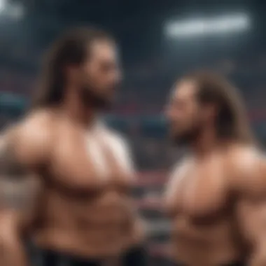A historical montage showcasing iconic cameos in WWE over the years.