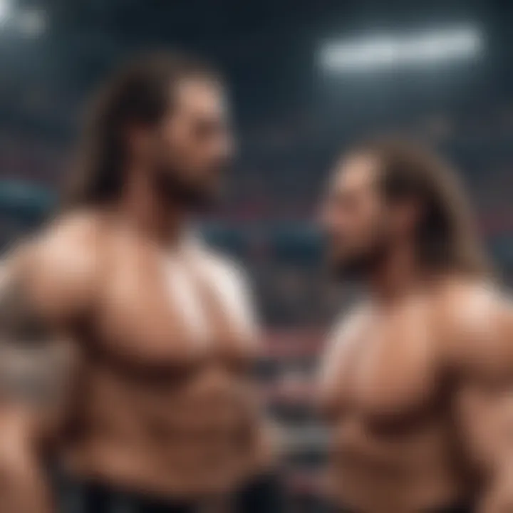 A historical montage showcasing iconic cameos in WWE over the years.