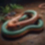 Dynamic gameplay of a Slither.io variant showcasing colorful serpents in action