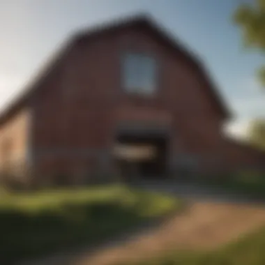 An inviting barn setting showcasing the care and resources needed for cow adoption.