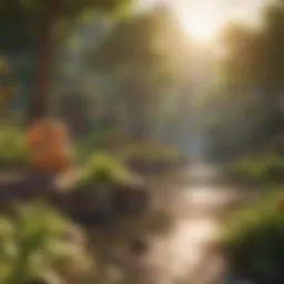 A captivating screenshot of Pokémon HeartGold gameplay featuring iconic characters and vibrant landscapes