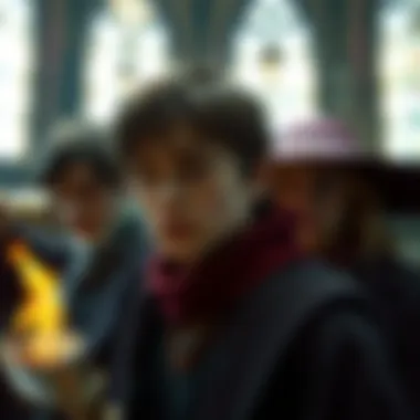 Moral Dilemmas: The Weight of Curses A symbolic portrayal of characters facing moral dilemmas with curses