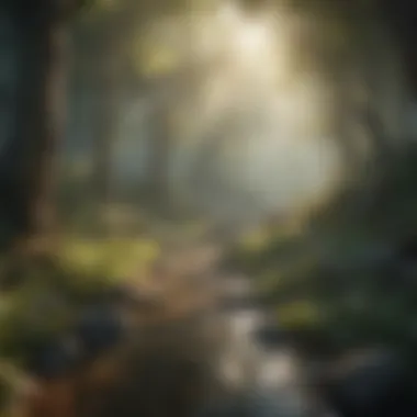 Enigmatic Realm of the Game Mystical Adventure Game Scene