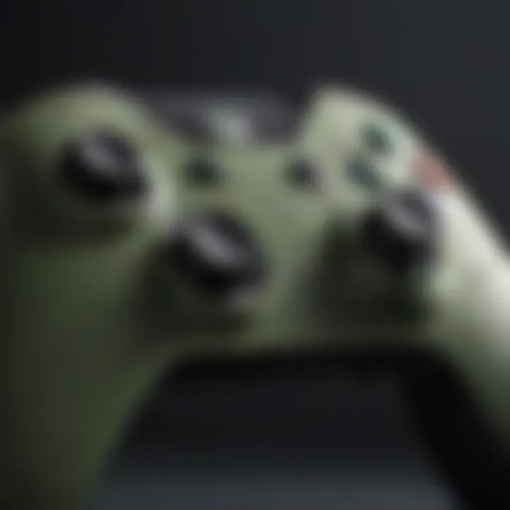 Close-up of Xbox controller with innovative features