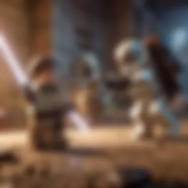 An engaging gameplay scene from LEGO Star Wars: The Skywalker Saga