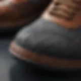 Close-up view of Linus Tech Tips shoes showcasing intricate design details